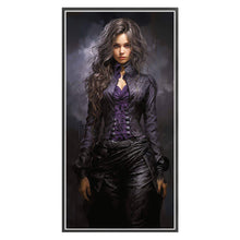 Load image into Gallery viewer, Yishu - Dark-Haired Lady - 40*80CM 11CT 3 Stamped Cross Stitch