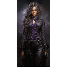 Load image into Gallery viewer, Yishu - Dark-Haired Lady - 40*80CM 11CT 3 Stamped Cross Stitch