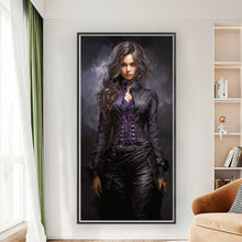 Load image into Gallery viewer, Yishu - Dark-Haired Lady - 40*80CM 11CT 3 Stamped Cross Stitch