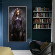 Load image into Gallery viewer, Yishu - Dark-Haired Lady - 40*80CM 11CT 3 Stamped Cross Stitch