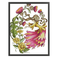 Load image into Gallery viewer, Joy Sunday - October Flower Fairy - 32*41CM 14CT 2 Stamped Cross Stitch