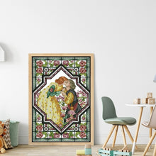Load image into Gallery viewer, Joy Sunday - Lovers In The Rose Garden - 29*42CM 14CT 2 Stamped Cross Stitch