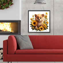Load image into Gallery viewer, Flowers And Small Animals 30*30CM(Canvas) Full Round Drill Diamond Painting