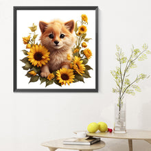 Load image into Gallery viewer, Flowers And Small Animals 30*30CM(Canvas) Full Round Drill Diamond Painting