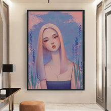 Load image into Gallery viewer, Yishu - Flower Girl - 40*60CM 11CT 3 Stamped Cross Stitch