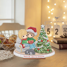 Load image into Gallery viewer, Wooden Xmas Doll Diamonds Painting Desktop Decor for Xmas Table Office Decor(3)