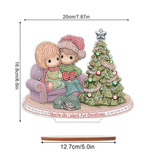 Load image into Gallery viewer, Wooden Xmas Doll Diamonds Painting Desktop Decor for Xmas Table Office Decor(3)