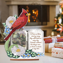 Load image into Gallery viewer, Christmas Wooden Xmas Cardinal Desktop Diamond Art Kits for Xmas Table Office Decor