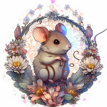 Load image into Gallery viewer, Mouse In A Garland 40*40CM(Picture) Full Round Drill Diamond Painting