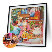 Load image into Gallery viewer, Pikachu 40*40CM(Canvas) Full Round Drill Diamond Painting