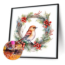Load image into Gallery viewer, Wreath Birds 30*30CM(Canvas) Full Round Drill Diamond Painting