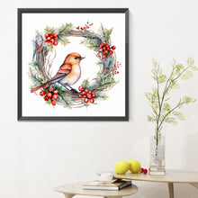 Load image into Gallery viewer, Wreath Birds 30*30CM(Canvas) Full Round Drill Diamond Painting