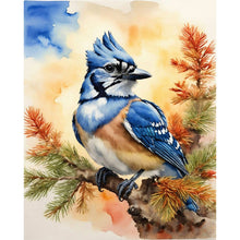 Load image into Gallery viewer, Huancan - Bluebird In The Woods - 40*50CM 11CT 3 Stamped Cross Stitch