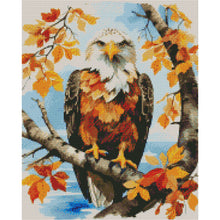 Load image into Gallery viewer, Huancan - Eagle In The Woods - 40*50CM 11CT 3 Stamped Cross Stitch