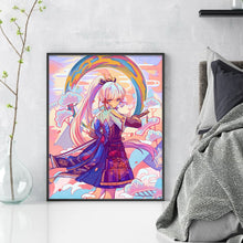 Load image into Gallery viewer, Yishu - Cartoon Girl - 40*50CM 11CT 3 Stamped Cross Stitch