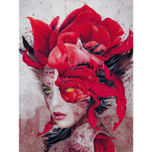 Load image into Gallery viewer, Yishu - Flowers And Girls - 40*56CM 11CT 3 Stamped Cross Stitch