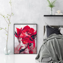 Load image into Gallery viewer, Yishu - Flowers And Girls - 40*56CM 11CT 3 Stamped Cross Stitch