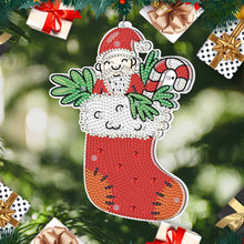 Load image into Gallery viewer, Special Shape Diamond Art Hanging Lamp Diamond Art Handmade Craft (Christmas 6)