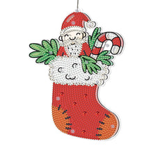 Load image into Gallery viewer, Special Shape Diamond Art Hanging Lamp Diamond Art Handmade Craft (Christmas 6)