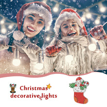 Load image into Gallery viewer, Special Shape Diamond Art Hanging Lamp Diamond Art Handmade Craft (Christmas 6)