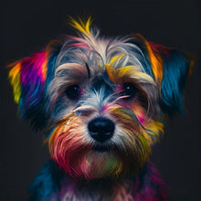 Load image into Gallery viewer, Colorful Dog 30*30CM(Canvas) Full Round Drill Diamond Painting