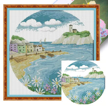 Load image into Gallery viewer, Joy Sunday - Island - 38*38CM 14CT 2 Stamped Cross Stitch