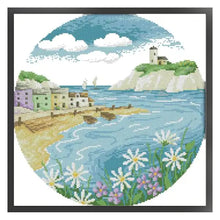 Load image into Gallery viewer, Joy Sunday - Island - 38*38CM 14CT 2 Stamped Cross Stitch