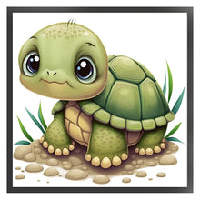 Load image into Gallery viewer, Huancan - Turtle - 40*40CM 11CT 3 Stamped Cross Stitch
