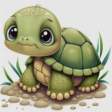 Load image into Gallery viewer, Huancan - Turtle - 40*40CM 11CT 3 Stamped Cross Stitch
