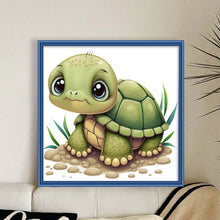 Load image into Gallery viewer, Huancan - Turtle - 40*40CM 11CT 3 Stamped Cross Stitch