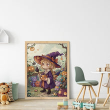 Load image into Gallery viewer, Huancan - Little Witch - 40*55CM 11CT 3 Stamped Cross Stitch