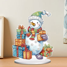 Load image into Gallery viewer, Diamond Painting Desktop Ornaments Kit for Office Desktop Decor(Gift Snowman 5)
