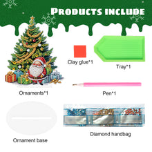 Load image into Gallery viewer, Christmas Diamond Painting Desktop Ornaments Kit for Home Office Desktop Decor (Santa)