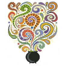 Load image into Gallery viewer, Joy Sunday - Halloween In A Bottle - 35*43CM 14CT 2 Stamped Cross Stitch