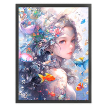 Load image into Gallery viewer, Yishu - Dream Girl - 50*65CM 11CT 3 Stamped Cross Stitch