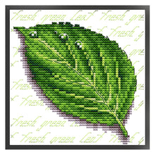 Load image into Gallery viewer, Joy Sunday - Leaves - 20*20CM 11CT 3 Stamped Cross Stitch