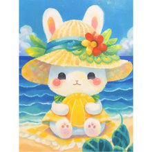 Load image into Gallery viewer, Huancan - Beach Bunny - 40*55CM 11CT 3 Stamped Cross Stitch