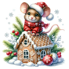 Load image into Gallery viewer, Cookie Christmas Mouse 40*40CM(Canvas) Full Round Drill Diamond Painting