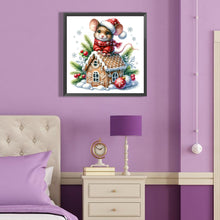 Load image into Gallery viewer, Cookie Christmas Mouse 40*40CM(Canvas) Full Round Drill Diamond Painting