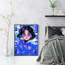 Load image into Gallery viewer, Yishu - Girl With Short Hair - 40*53CM 11CT 3 Stamped Cross Stitch