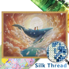 Load image into Gallery viewer, Mona Lisa Silk Brand - Big Fish And Begonia - 65*50CM 11CT 3 Stamped Cross Stitch