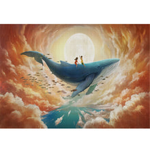 Load image into Gallery viewer, Mona Lisa Silk Brand - Big Fish And Begonia - 65*50CM 11CT 3 Stamped Cross Stitch
