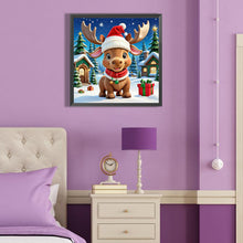 Load image into Gallery viewer, Christmas Calf 40*40CM(Canvas) Full Round Drill Diamond Painting