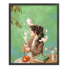 Load image into Gallery viewer, Yishu - Cartoon Girl - 50*60CM 11CT 3 Stamped Cross Stitch