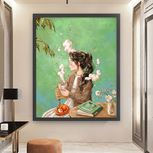 Load image into Gallery viewer, Yishu - Cartoon Girl - 50*60CM 11CT 3 Stamped Cross Stitch