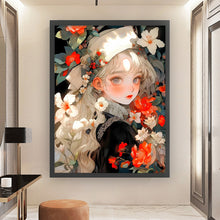 Load image into Gallery viewer, Yishu - Flower Girl - 50*65CM 11CT 3 Stamped Cross Stitch