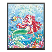Load image into Gallery viewer, Yishu - Disney Mermaid - 40*50CM 11CT 3 Stamped Cross Stitch