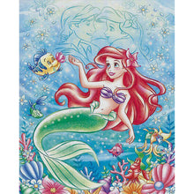 Load image into Gallery viewer, Yishu - Disney Mermaid - 40*50CM 11CT 3 Stamped Cross Stitch
