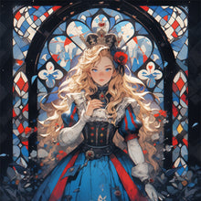 Load image into Gallery viewer, Yishu - Girl - 50*50CM 11CT 3 Stamped Cross Stitch