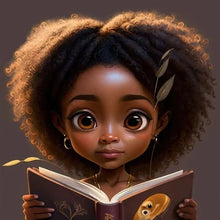 Load image into Gallery viewer, Black Girl 30*30CM(Canvas) Full Round Drill Diamond Painting